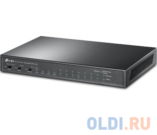 TP-Link TL-SL1311MP Настольный коммутатор на 8 PoE+ портов 10/100 Мбит/с и 3 гигабитных порта фото
