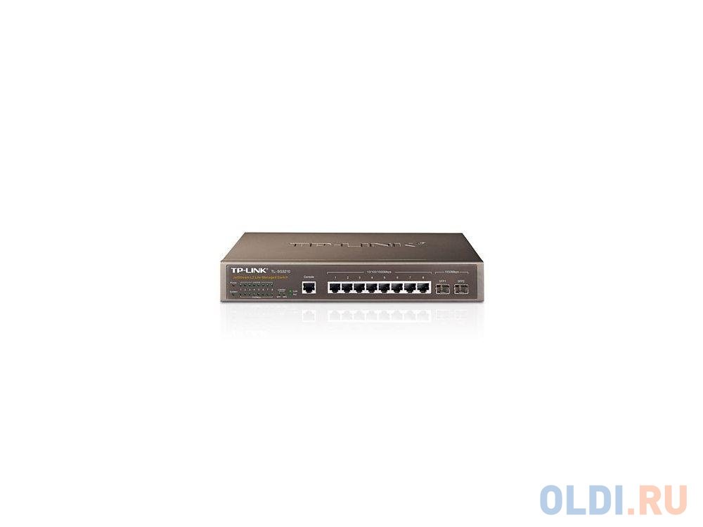 Коммутатор TP-LINK TL-SG3210 управляемый L2 8-ports 10/100/1000Mbps 2xcombo-port 1000Mbps/SFP - фото 1