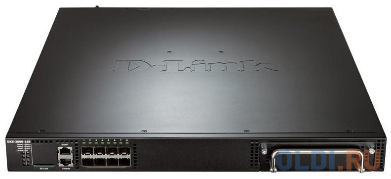Коммутатор D-LINK DXS-3600-16S/B1AEI управляемый 8 портов 10/100/1000Mbps SFP+ L3 10G Switch with one expansion slot d link proj smart l2 switch 8x10gbase t 2x10gbase x sfp cli rj45 console