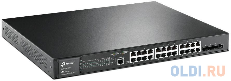 TP-Link JetStream 28-портовый гигабитный управляемый коммутатор уровня 2+ с 24 портами PoE+, бюджет PoE: до 384 Вт TL-SG3428MP - фото 2