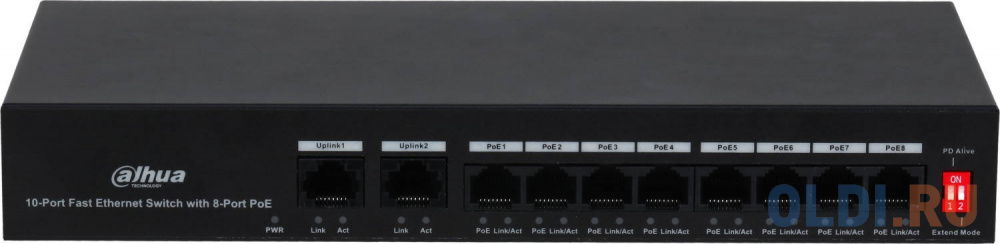 Коммутатор Dahua DH-PFS3010-8ET-65 фото