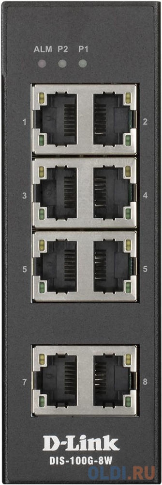 Коммутатор D-Link DIS-100G-8W/A1A 8G неуправляемый lr link transceiver qsfp28 100g 850nm multimode fiber 100m mpo connectors