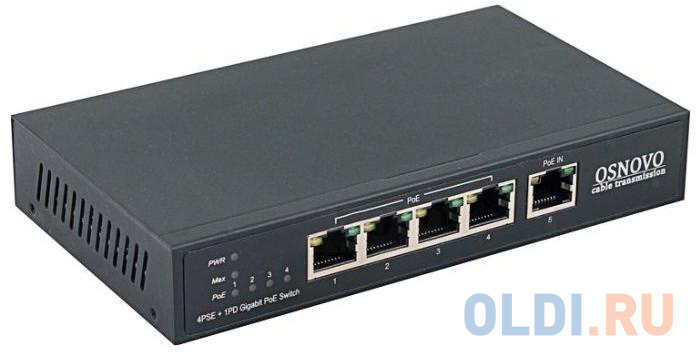 Коммутатор Osnovo SW-8050/D 5G 4PoE+ 90W неуправляемый коммутатор osnovo sw 62422 400w 26x100мбит с 24poe 400w неуправляемый
