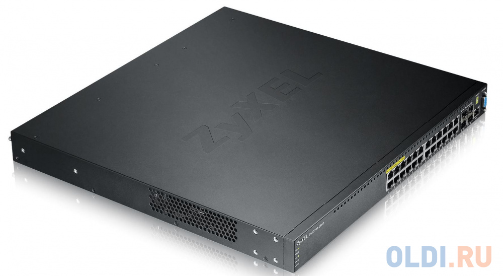 Коммутатор Zyxel XGS3700-24HP управляемый 24 порта 10/100/1000Mbps коммутатор hp aruba 2930f управляемый 24 порта 10 100 1000 poe 4 sfp jl261a