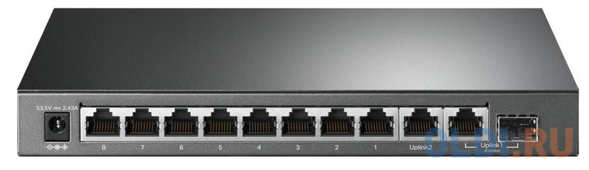 Коммутатор TP-Link TL-SG1210MP 9G 8PoE+ 123W неуправляемый, размер 209 х 126 х 26 мм - фото 3