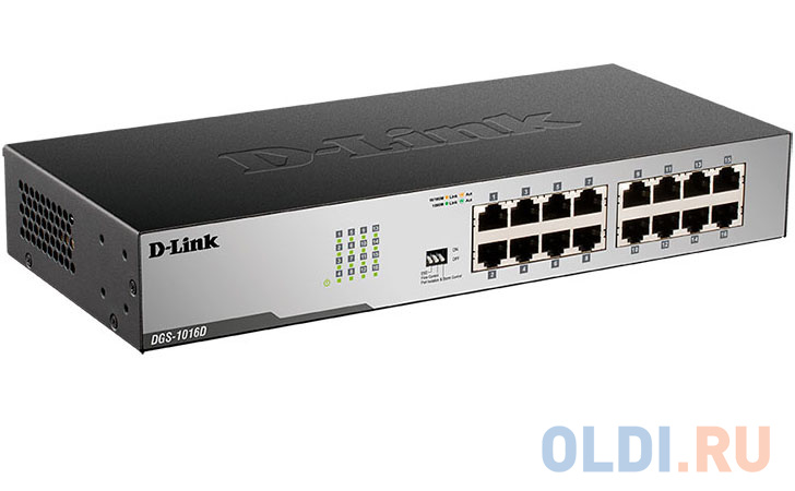 D-Link DGS-1016D/I2A Неуправляемый коммутатор с 16 портами 10/100/1000Base-T DGS-1016D/I2A - фото 2