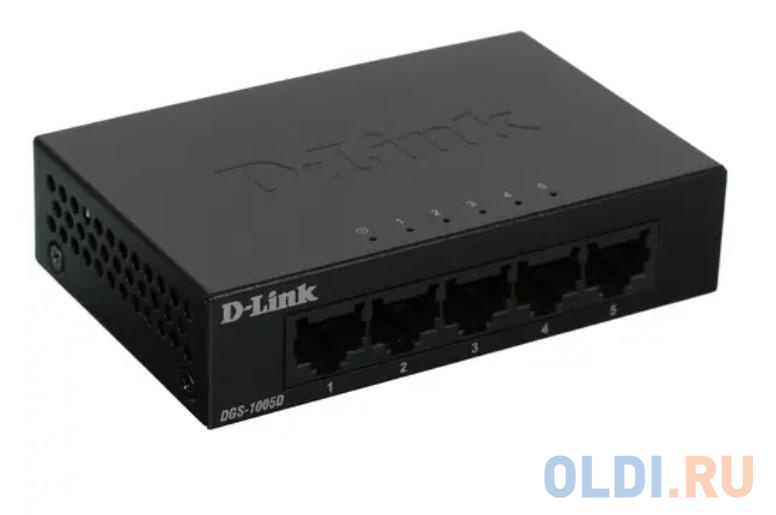 Коммутатор D-Link DGS-1005D/J2A 5G неуправляемый netis st3108gs неуправляемый коммутатор неуправляемый настольный порты 10 100base tx 8 шт