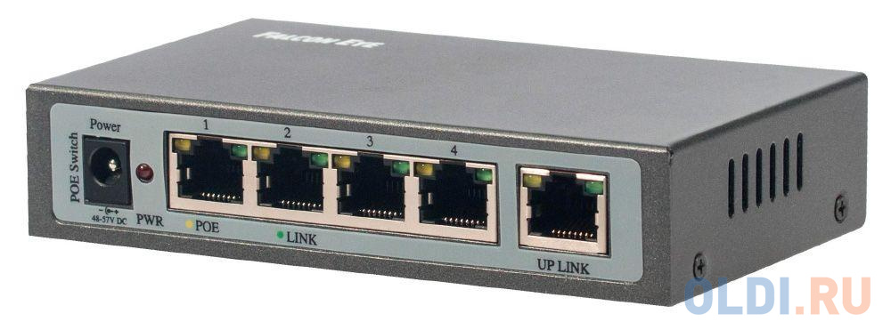 Сетевой коммутатор FE-104POE-S 5 портов 10/100 Мбит/с (IEEE802.3u 100BaseTX) из них 4 c поддержкой PoE (IEEE802.3at) до 15,4Вт на порт (HI POE), Сумма - фото 6