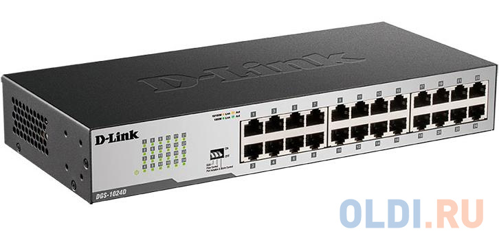 D-Link DGS-1024D/I2A Неуправляемый коммутатор с 24 портами 10/100/1000Base-T фото