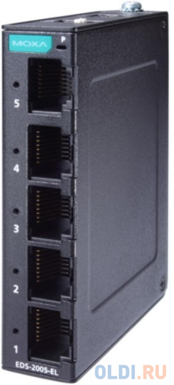 Компактный 5-портовый неуправляемый коммутатор 10/100 BaseT(X) Ethernet, QoS, в металлическом корпусе, -10...+60C EDS-2005-EL - фото 3
