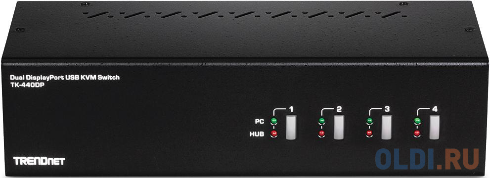 4-Port Dual Monitor Display Port KVM Switch RTL {6} (170214)