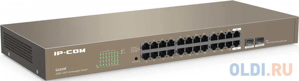 Коммутатор 24PORT 1000M 2SFP G1024F IP-COM фото