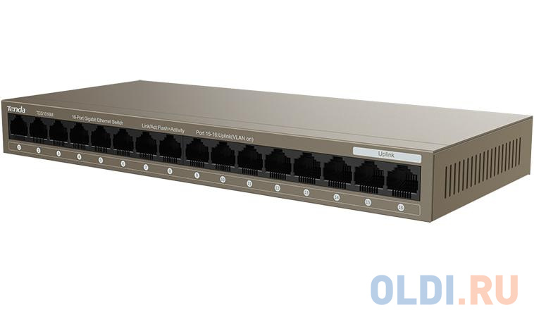 Tenda TEG1016M неуправляемый 16-портовый коммутатор Gigabit Ethernet - фото 3