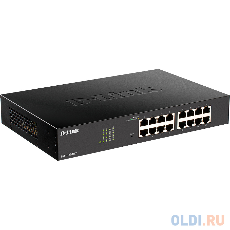 DGS-1100-16V2/A2A Настраиваемый L2 коммутатор c 16 портами 10/100/1000Base-T (465536) фото