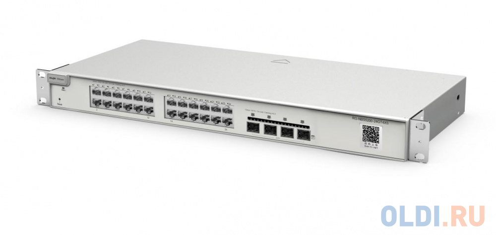 Reyee 24-Port 10G L2 Managed Switch, 24 Gigabit RJ45 Ports, 4  *10G SFP+ Slots,19-inch Rack-mountable Steel Case RG-NBS3200-24GT4XS - фото 3