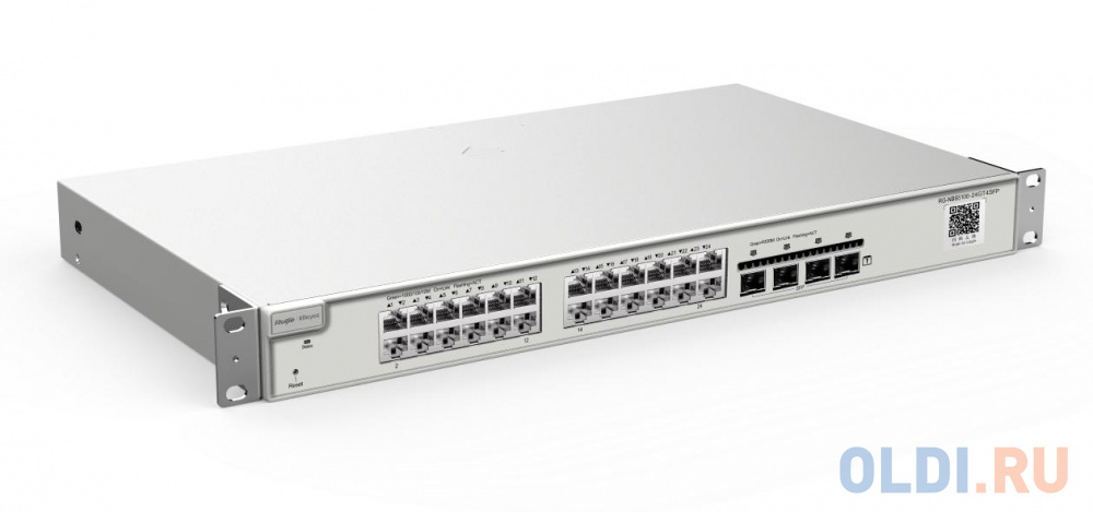 Reyee 24-Port 10G L2+ Managed Switch, 24 Gigabit RJ45 Ports, 4 *10G SFP+ Slots,19-inch Rack-mountable Steel Case, Static Routing RG-NBS5200-24GT4XS - фото 2