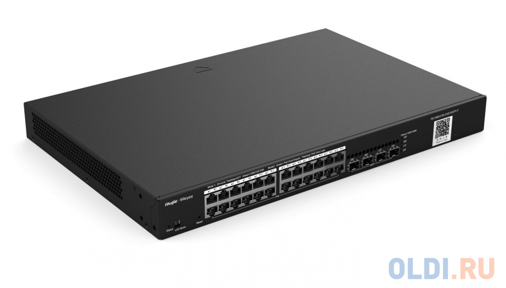 Reyee 24-Port Gigabit L2 Managed Switch, 24 Gigabit RJ45 Ports, 4 SFP Slots, 19-inch Rack-mountable Steel Case Reyee 24-Port Gigabit L2 Managed Switch, 24 Gigabit RJ45 Ports, 4 SFP Slots, 19-inch Rack-mountable Steel Case фото