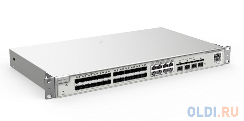 Reyee 24-Port SFP L2+ Managed Switch, 24 SFP Slots, 8 Gigabit RJ45 Combo Ports,4 *10G SFP+ Slots,19-inch Rack-mountable Steel Case, Static Routing RG-NBS5200-24SFP/8GT4XS - фото 2