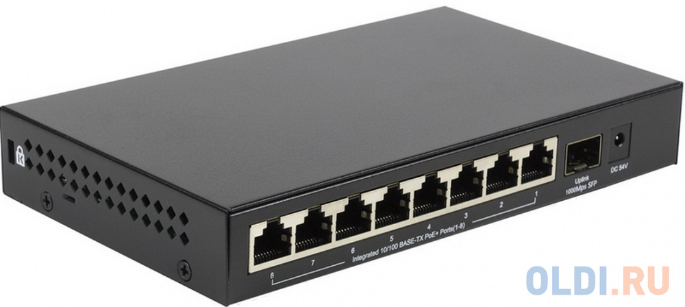 ORIGO OS1209P/A1A 9-портовый неуправляемый PoE-коммутатор 10/100 Мбит/с tenda teg1016m неуправляемый 16 портовый коммутатор gigabit ethernet