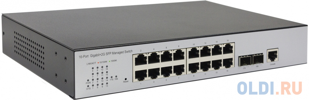 ORIGO OS3118/A1A Управляемый L2 коммутатор, 16x1000Base-T, 2x1000Base-X SFP фото