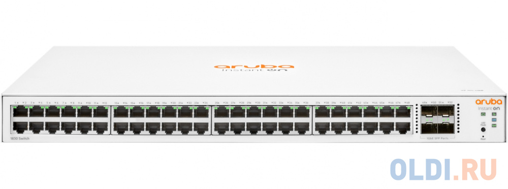 Коммутатор HPE Instant on 1830 JL814A#ABB 48G 4SFP jl810a hpe коммутатор aruba instant on 1830 8g web managed fanless switch