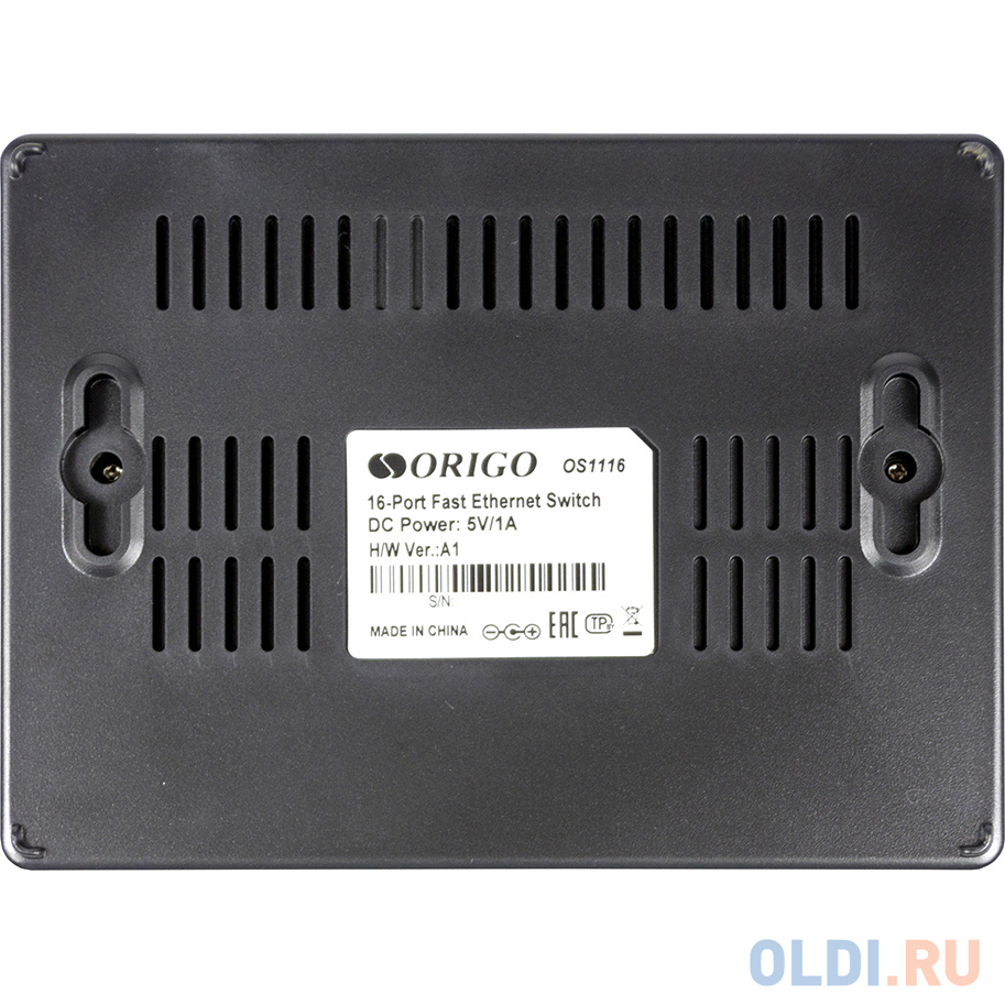ORIGO OS1116/A1A 16-портовый неуправляемый коммутатор 10/100 Мбит/с OS1116/A1A - фото 5