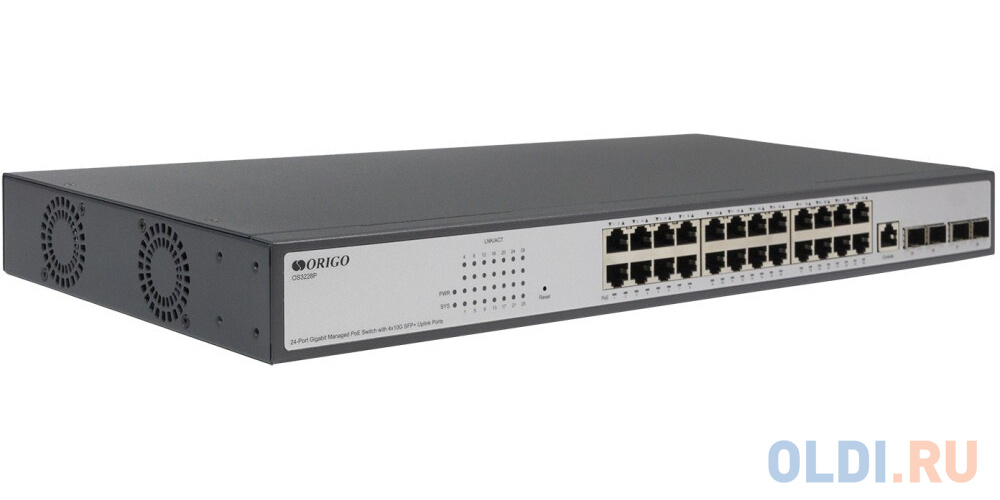 ORIGO OS3228/A1A Управляемый L2 коммутатор, 24x1000Base-T, 4x10GBase-X SFP+ OS3228/A1A - фото 2