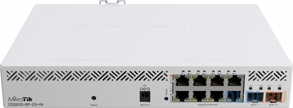 Коммутатор MikroTik CSS610-8P-2S+IN 8G 2SFP+ 8PoE 8PPoE 140W управляемый CSS610-8P-2S+IN - фото 2