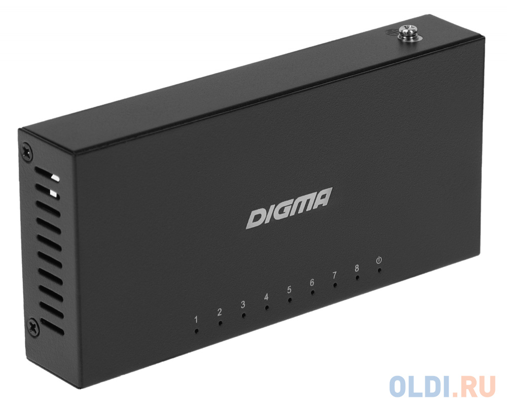 Коммутатор Digma DSW-208GE 8G неуправляемый - фото 4