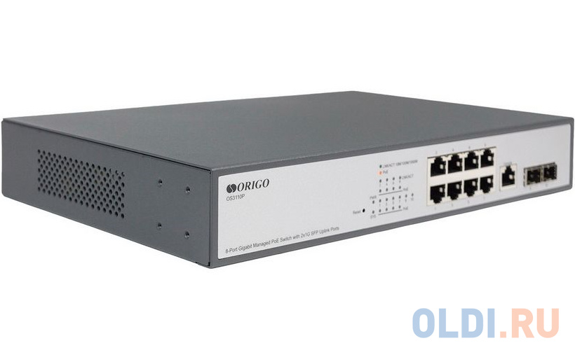 OS3110P/135W/A1A Управляемый L2 PoE-коммутатор8x1000Base-T PoE+, 2x1000Base-X SFP,PoE-бюжет 135 Вт