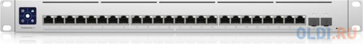 UniFi Switch Enterprise XG 24 Коммутатор в стойку, 24х 10G RJ45, 2х 25G SFP28