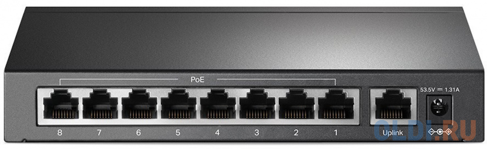 DAHUA DH-SF1009P 9-портовый неуправляемый коммутатор с РоЕ, 8xRJ45 100Mb PoE, 1xRJ45 100Mb uplink, суммарно 96Вт, коммутация 1.8 Гбит/с, MAC-таблица 2 - фото 3