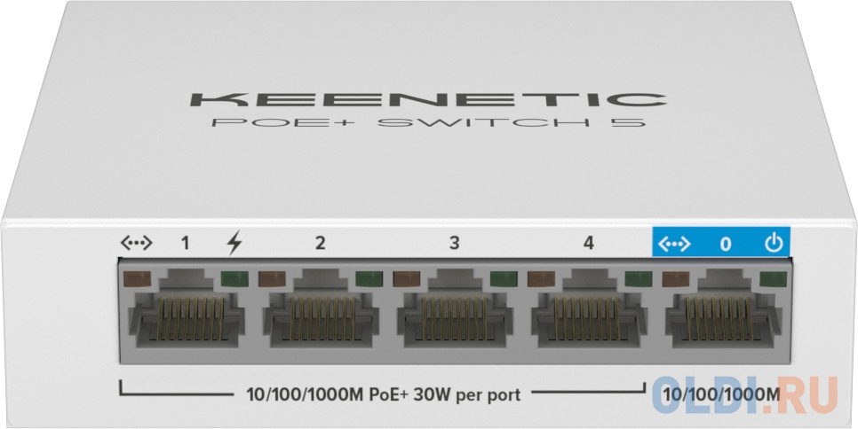Коммутатор Keenetic KN-4610 (L2) 5x1Гбит/с 4PoE+ 60W неуправляемый - фото 2