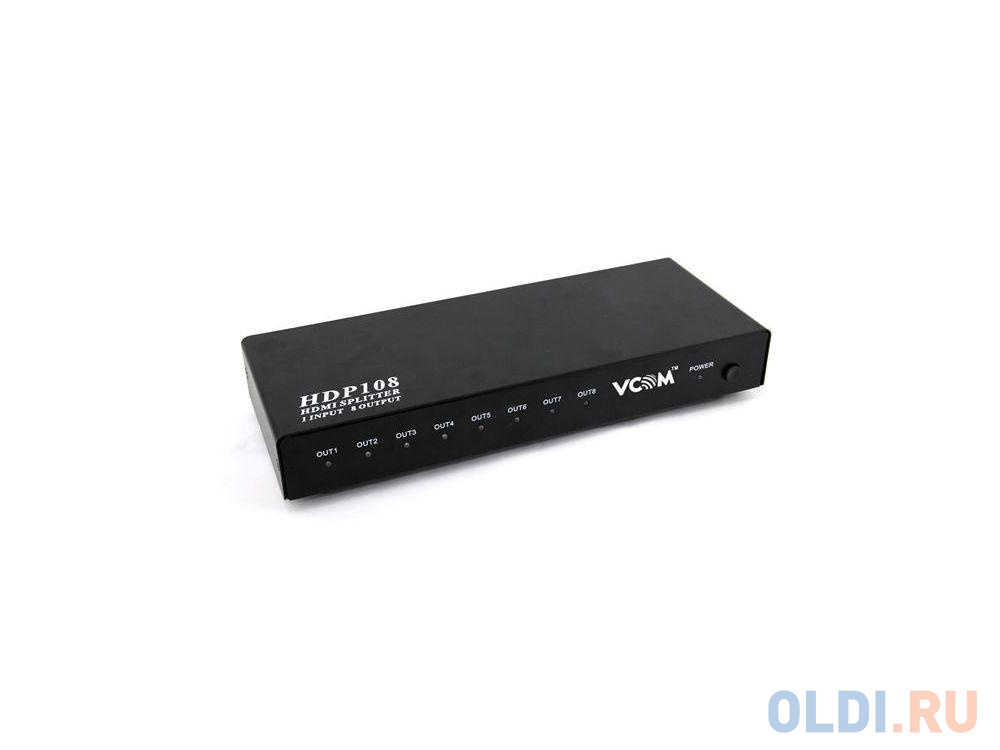 Разветвитель HDMI Splitter 1 to 8 VCOM <VDS8048D \\DD418A 3D Full-HD 1.4v, каскадируемый HDP108