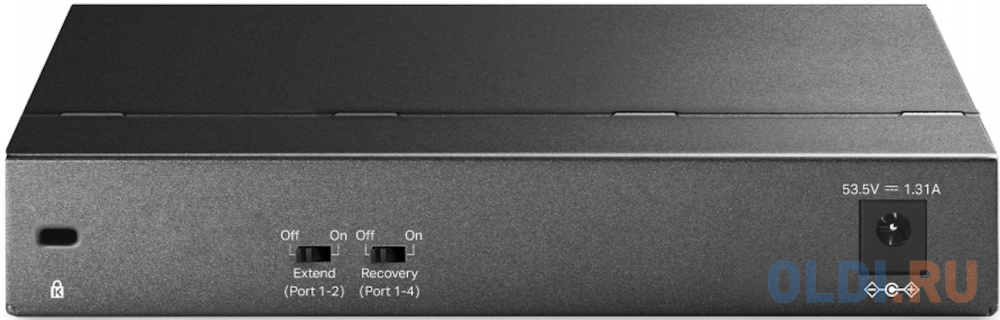 TP-Link TL-SG1006PP, Настольный коммутатор с 6 гигабитными портами (3 порта PoE+, 1 порт PoE++), 802.3af/at/bt 3-го типа, бюджет PoE — 64 Вт, стальной - фото 3