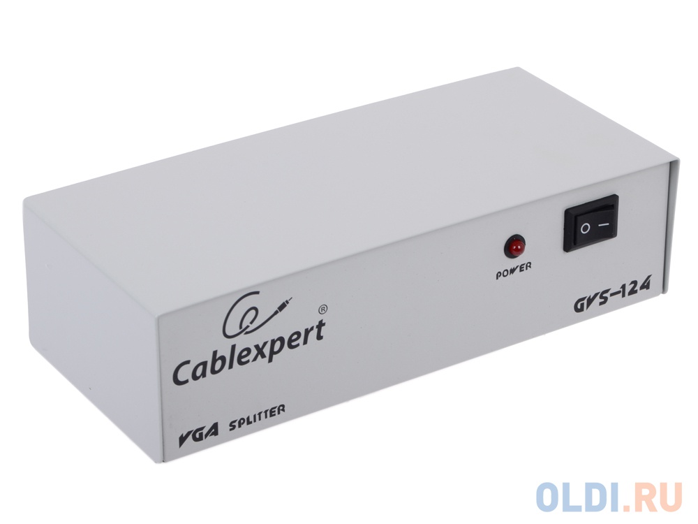 Разветвитель VGA Gembird/Cablexpert, HD15F/4x15F, 1комп.-4 монитора, каскадируемый