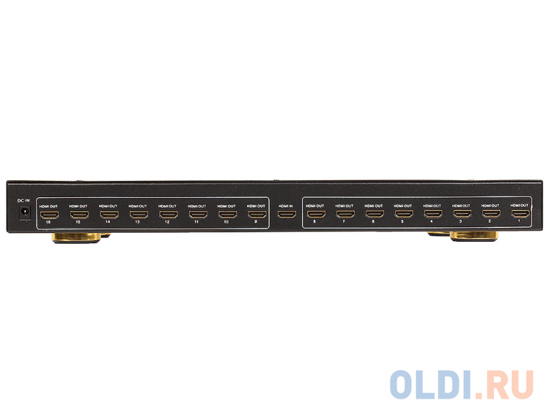 Разветвитель HDMI Splitter 1 to 16  VCOM <DD4116 3D Full-HD 1.4v, каскадируемый - фото 6