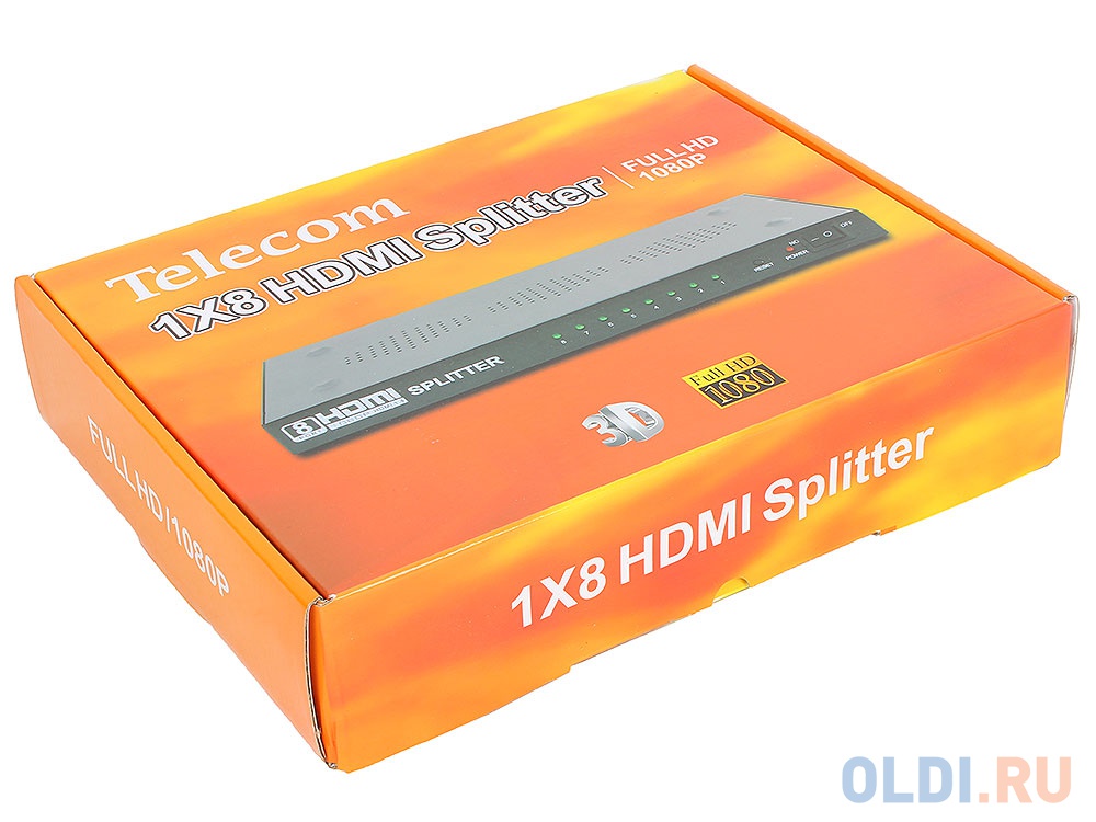 Разветвитель HDMI 1=8 Telecom  &lt;TTS5030, каскадируемый , 1.4v+3D от OLDI