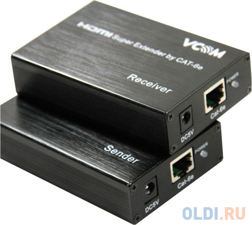 Удлинитель HDMI по витой паре до 60м extender VCOM <DD471 +2б.п. фото