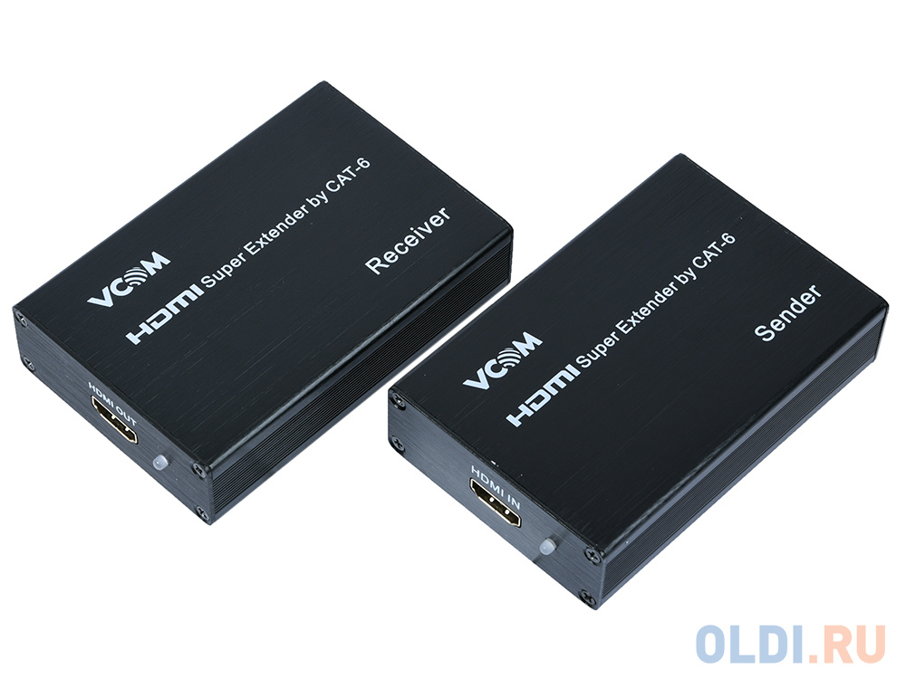 Удлинитель HDMI по витой паре до 60м extender VCOM <DD471 +2б.п - фото 7
