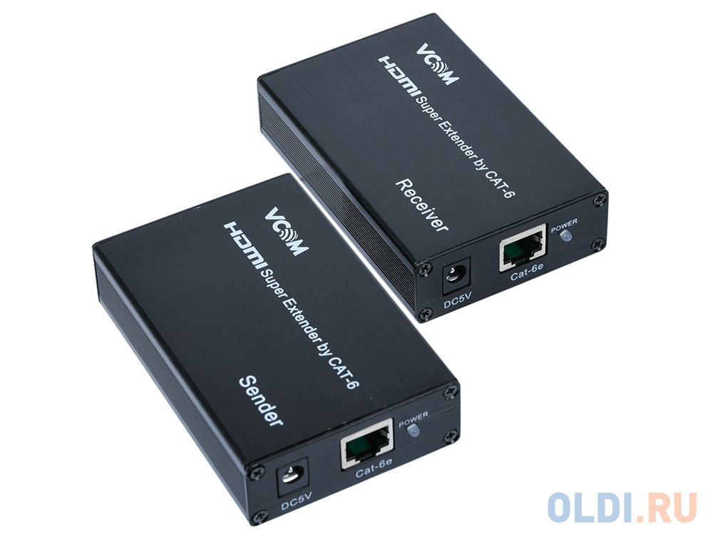 Удлинитель HDMI по витой паре до 60м extender VCOM <DD471 +2б.п - фото 8
