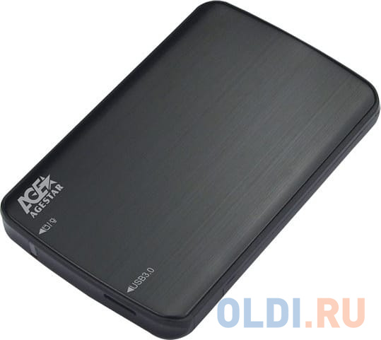 Мобил рек AgeStar 3UB2A12-6G (BLACK) usb3.0 to 2,5"hdd SATA алюминий фото