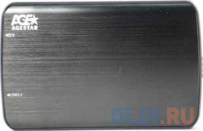 Мобил рек AgeStar 3UB2A12-6G (BLACK) usb3.0 to 2,5"hdd SATA алюминий фото