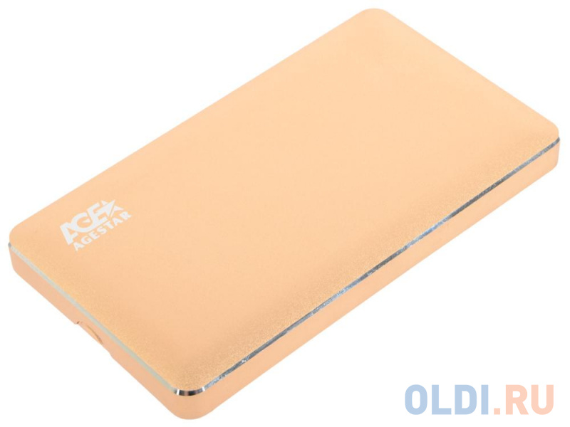 

Внешний контейнер для HDD 2.5" SATA AgeStar 31UB2A16 USB3.1 алюминий золотистый