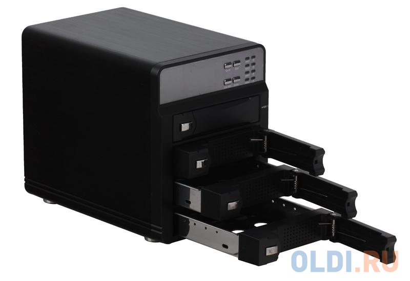 Мобил рек AgeStar 3C4B3A1 (BLACK) 3.5” SATA HDD, установка 4x HDD, один HDD объемом 4Tb или более, полный объем 16Tb (без RAID) 	USB 3.0 - фото 4