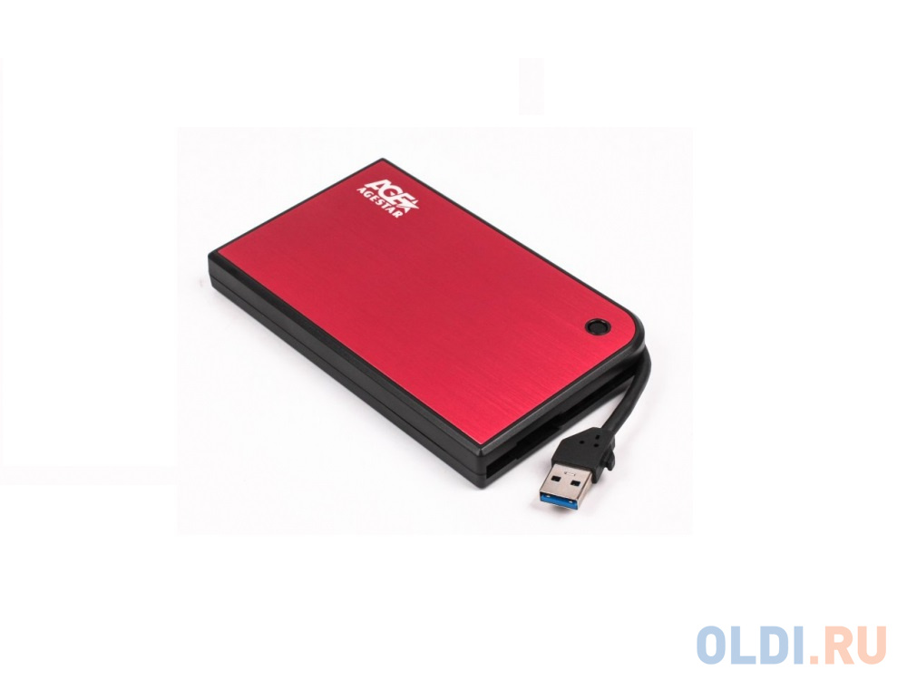   AgeStar 3UB2A14 (Red) usb3.0 to 2, 5  hdd SATA 