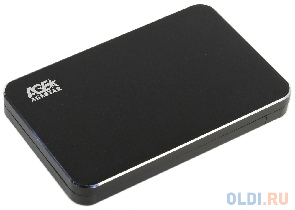 Внешний контейнер для HDD 2.5" SATA AgeStar 3UB2A18 USB3.0 алюминий черный