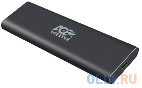 

Внешний корпус SSD AgeStar 3UBNF1C m2 NGFF 2280 B-Key USB 3.0 алюминий серый