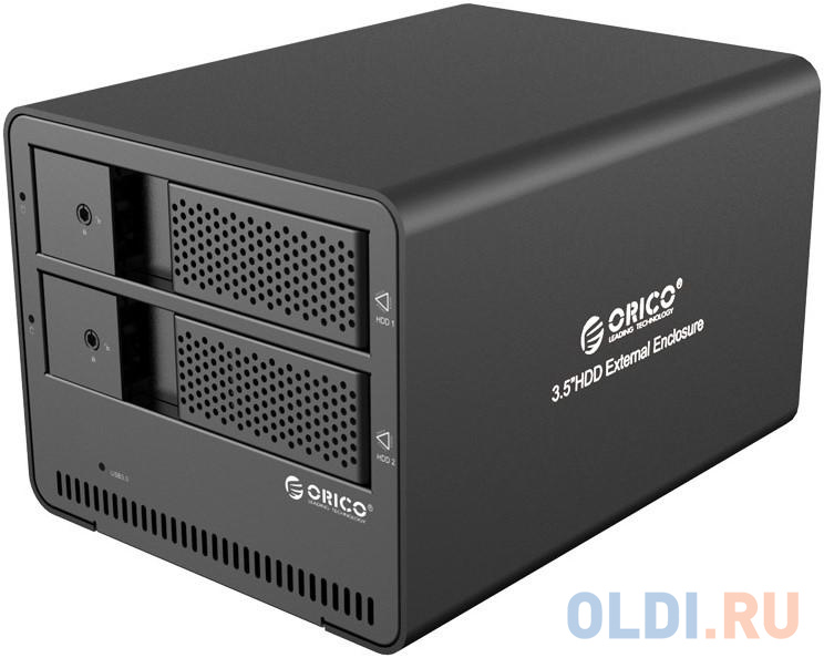 

Внешний контейнер для HDD 2x3,5" Orico 9528U3 (черный) USB 3.0