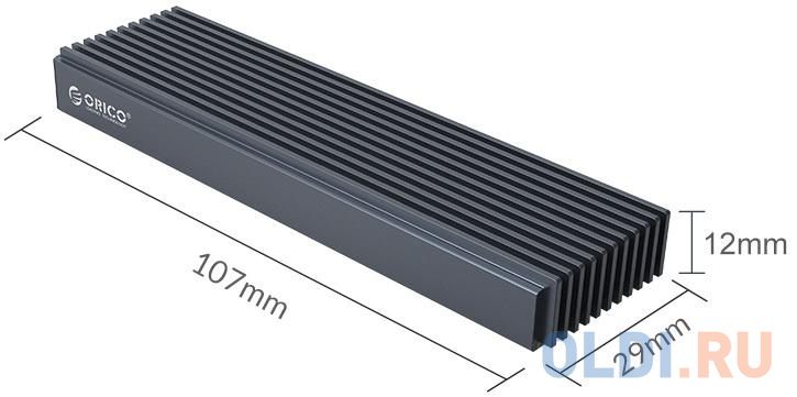 

Контейнер SSD Orico M2PJM-C3 (серый),
